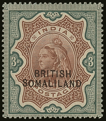 1903  3r Brown And Green With Opt At Bottom, SG 23, Lightly Hinged Mint. For More Images, Please Visit Http://www.sandaf - Other & Unclassified