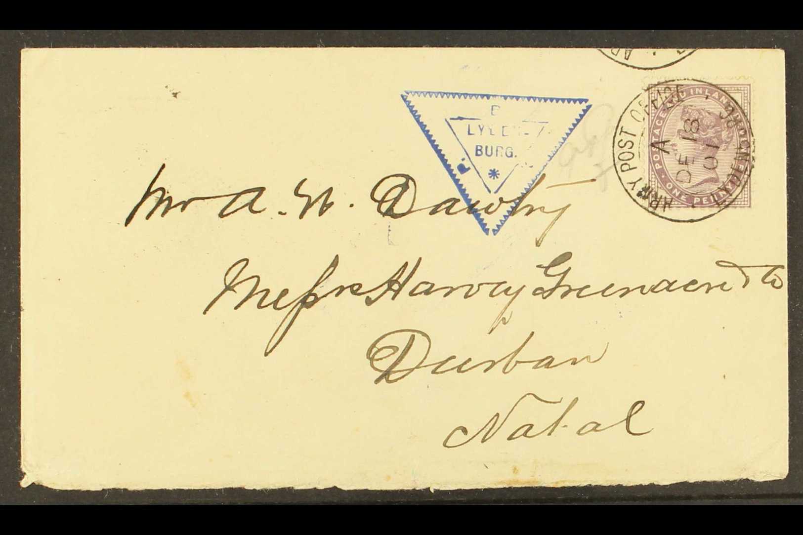 ANGLO-BOER WAR  1901 Cover, Franked GB 1d Lilac, Cancelled "Army Post Office / Lydenburg" 18.12.01 C.d.s. With Blue "Lyd - Other & Unclassified