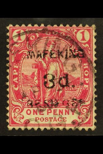 MAFEKING SIEGE  1900 3d On 1d Carmine, Cape Issue, Type 1 Ovpt, SG 3, Fine Used. For More Images, Please Visit Http://ww - Other & Unclassified