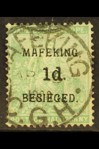 MAFEKING SIEGE  1900 1d On ½d Green, SG 1, Fine Cds Used. For More Images, Please Visit Http://www.sandafayre.com/itemde - Other & Unclassified
