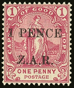 VRYBURG  1899 1 Pence Rose Surcharged, SG 2, Very Fine Mint. For More Images, Please Visit Http://www.sandafayre.com/ite - Other & Unclassified