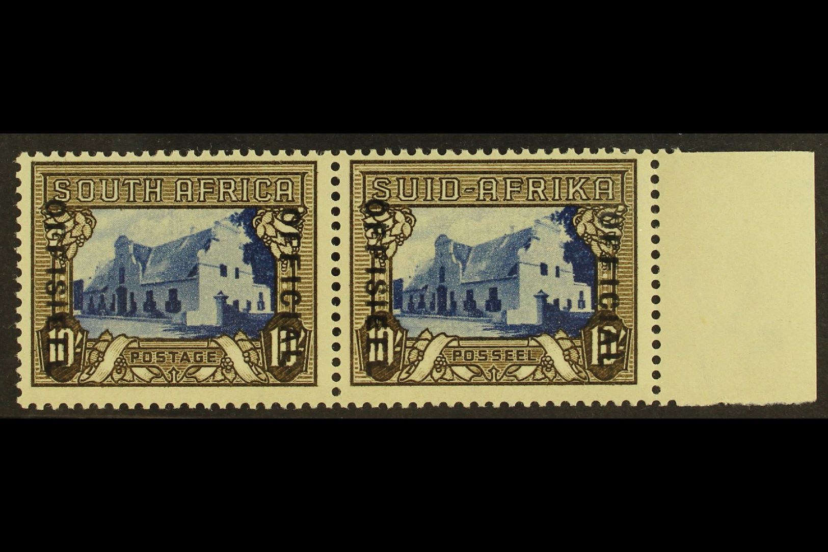 OFFICIAL  1935-49 10s Blue & Sepia, SG O27, Never Hinged Mint (on SG 64c, SG Incorrectly States On "No.64ca"). For More - Other & Unclassified