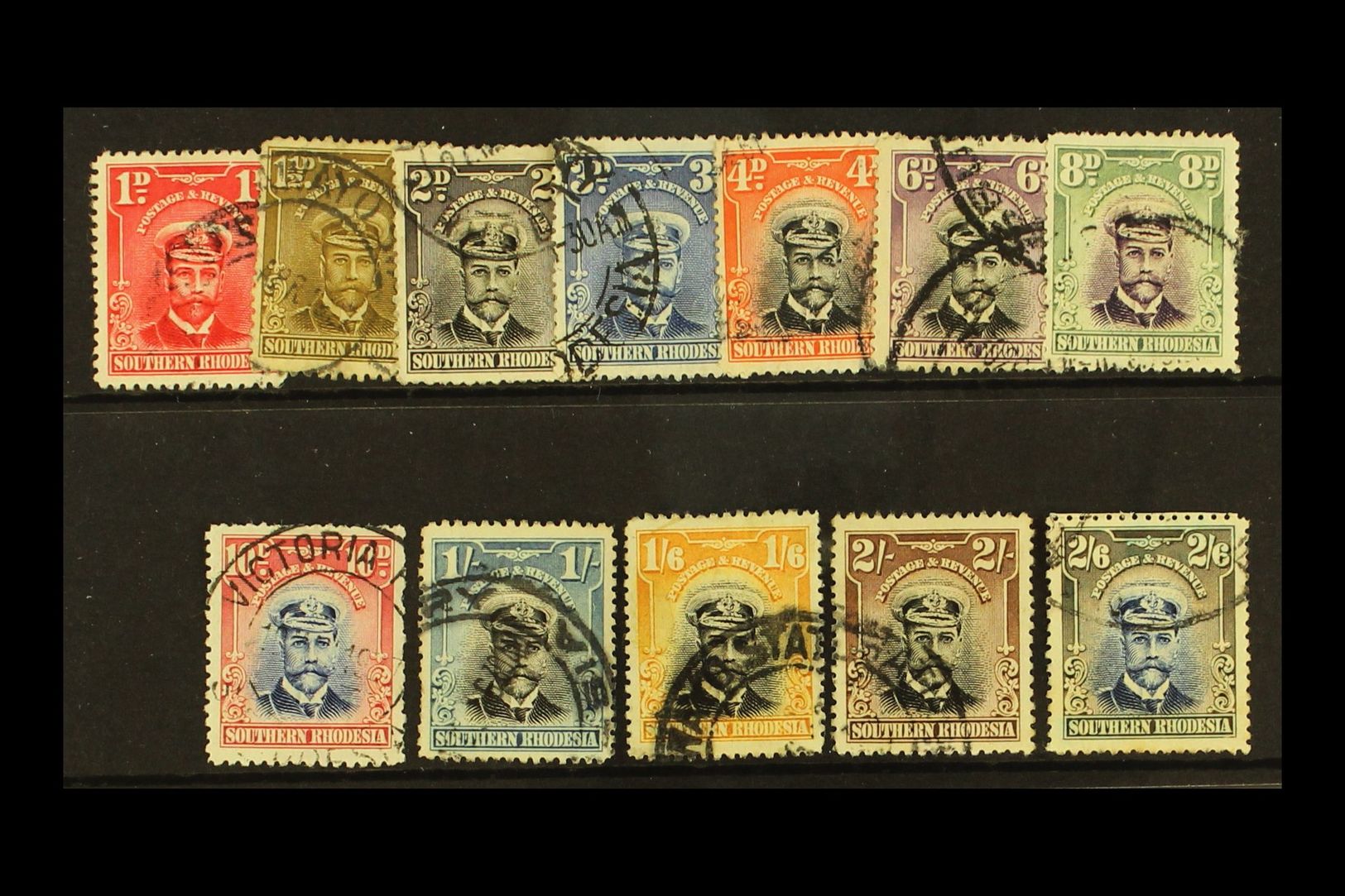 1924  Admiral 1d To 2s6d, SG 2/13, Cds Used, 8d With Hinge Thin. (12) For More Images, Please Visit Http://www.sandafayr - Other & Unclassified