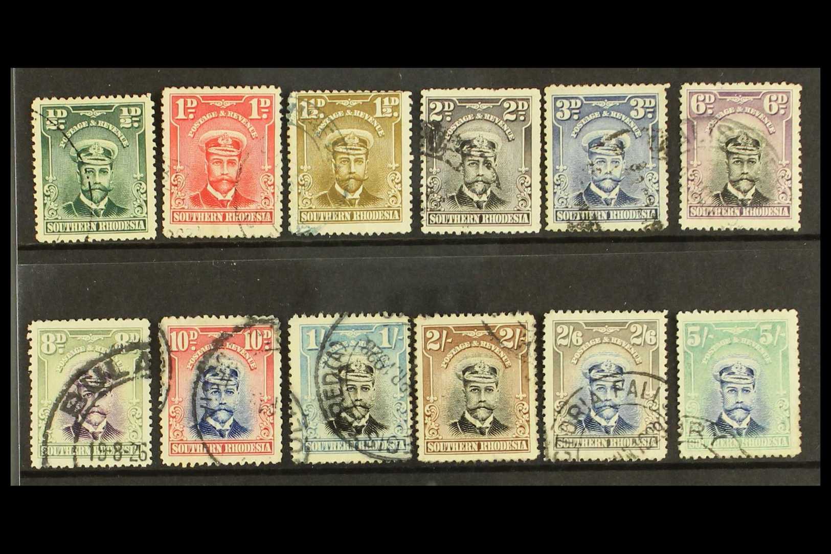 1924-29  Admirals Set (less 4d And 1s 6d) SG 1/14, Cds Used. (12 Stamps) For More Images, Please Visit Http://www.sandaf - Other & Unclassified