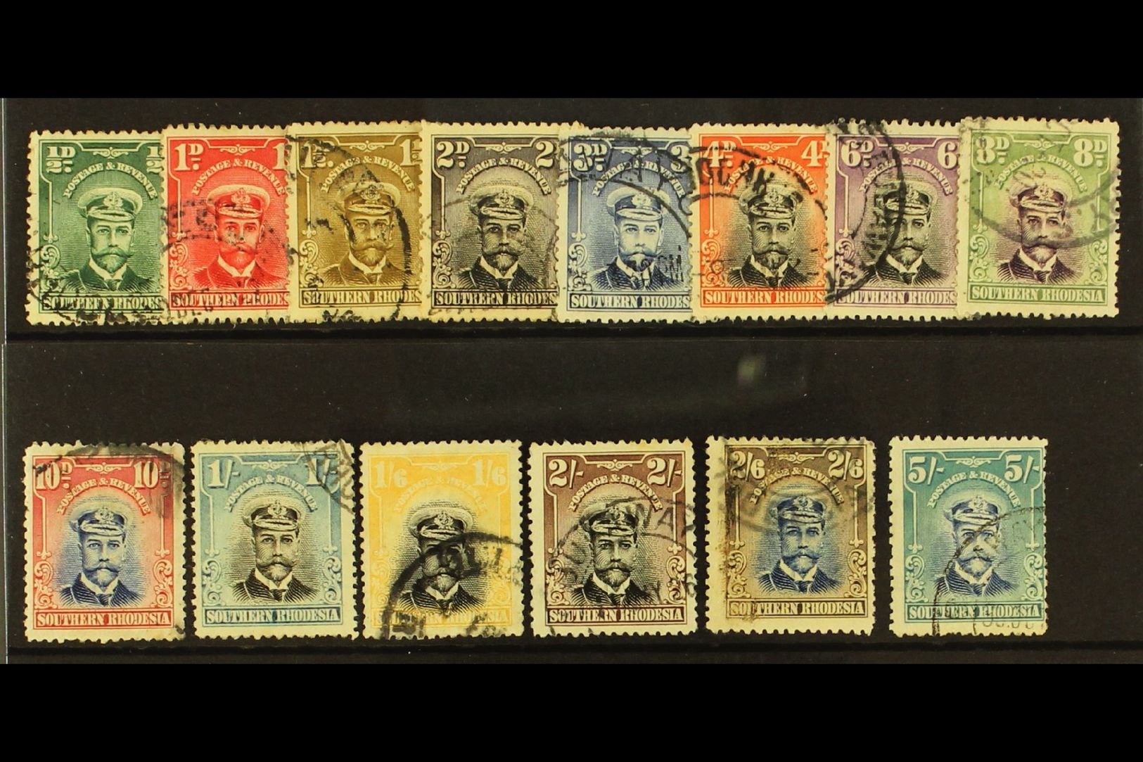 1924-9  KGV Admiral Definitives Set, SG 1/14, Good To Fine Used (14). For More Images, Please Visit Http://www.sandafayr - Other & Unclassified