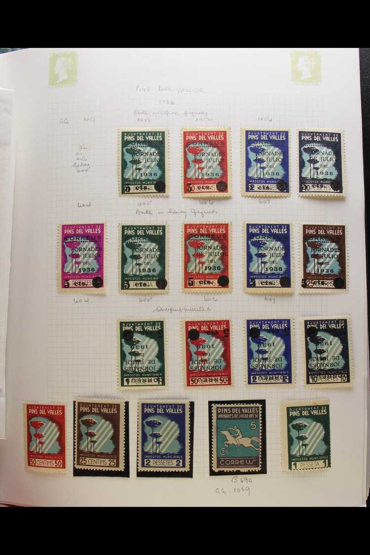 1930 - 1945 CHARITY & PROPAGANDA STAMPS  Fabulous Collection Of Chiefly Civil War Issues In An Album Displaying A Vast A - Autres & Non Classés