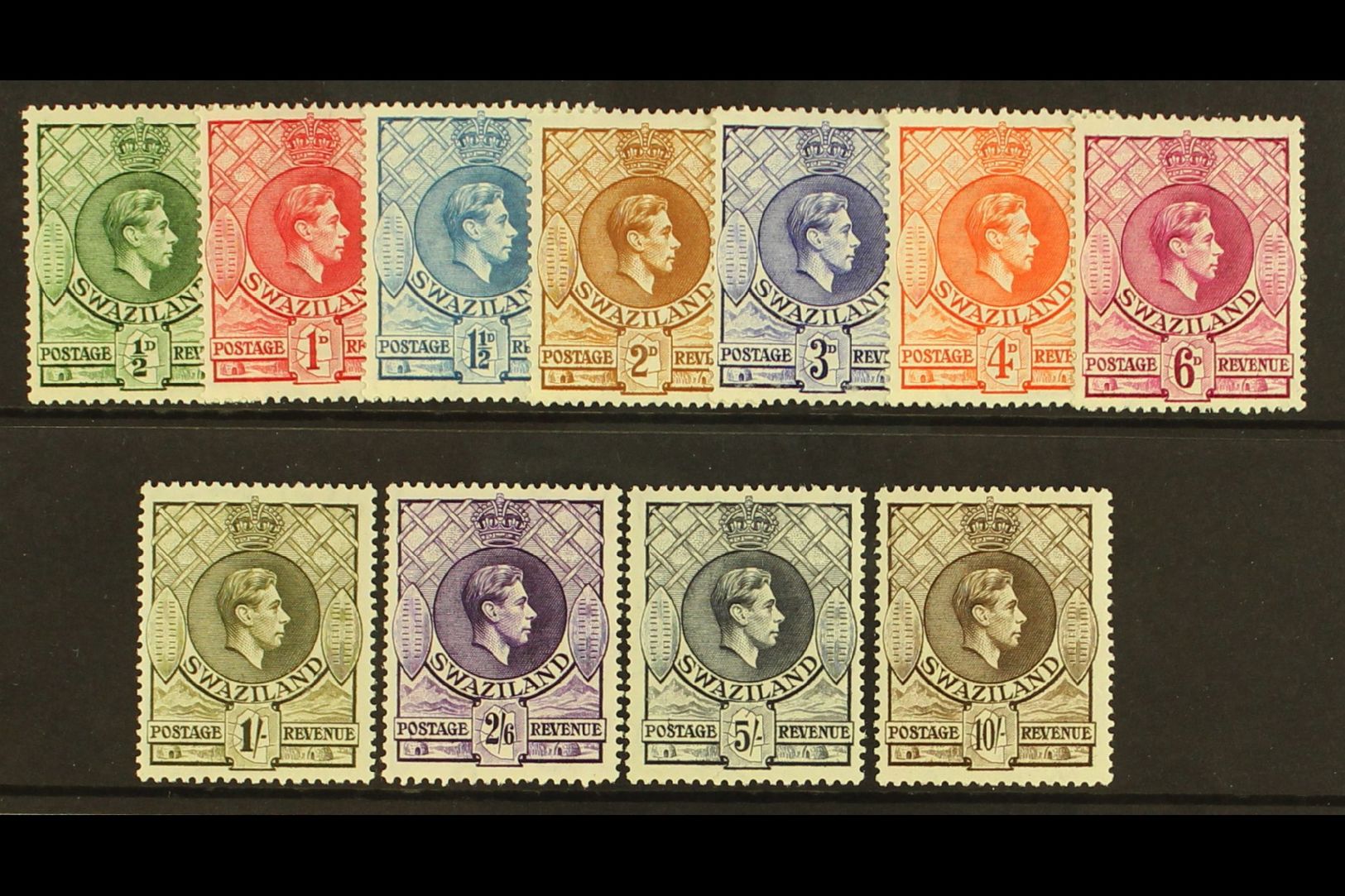 1938  Geo VI Set Complete, SG 28/38a, Very Fine Mint. (11 Stamps) For More Images, Please Visit Http://www.sandafayre.co - Other & Unclassified