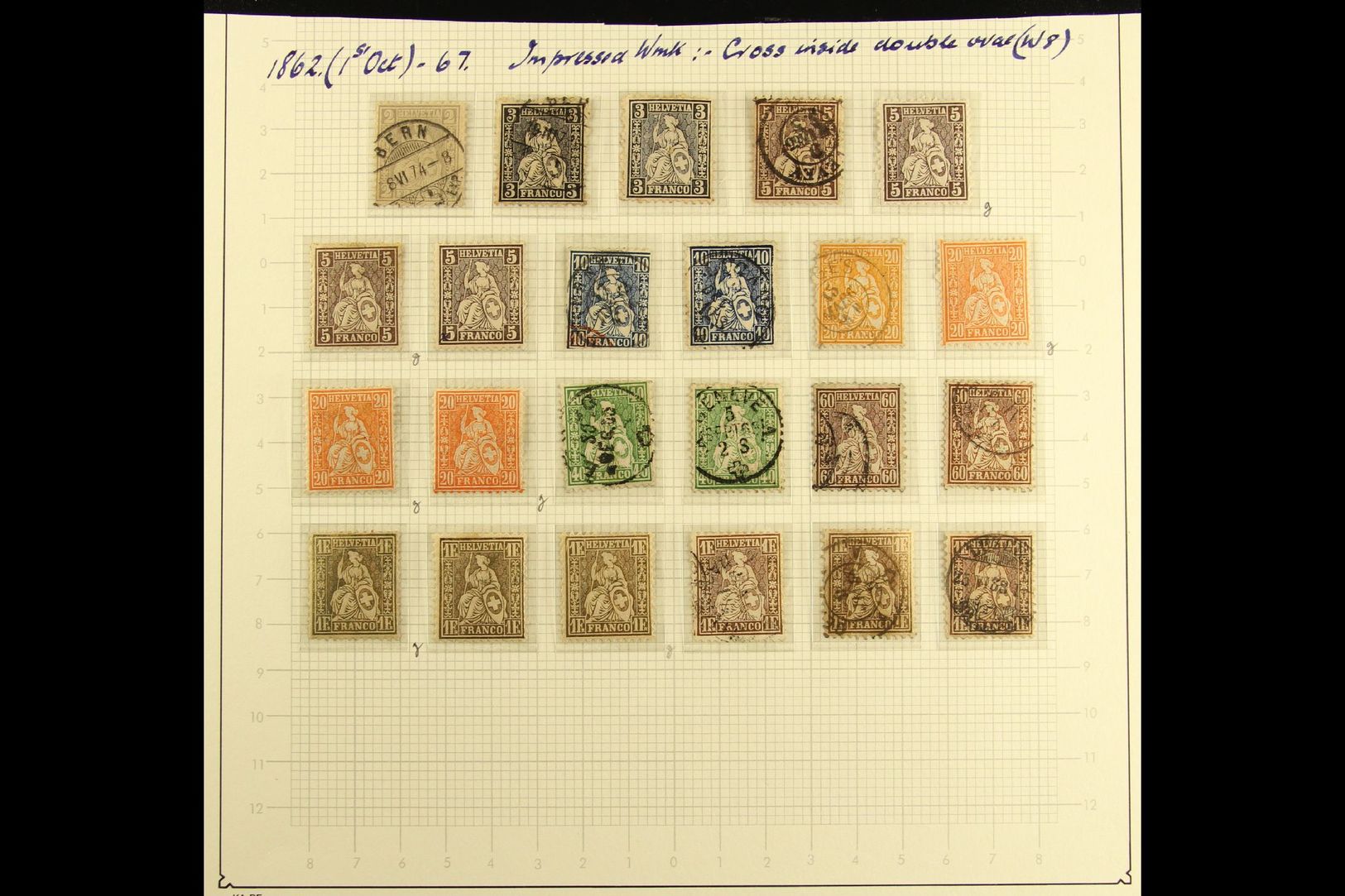 1862-1949 ATTRACTIVE COLLECTION  In Hingeless Mounts On Leaves, Mint Or Used, Inc 1862-81 To 1f (x4, Three Used) Inc 3c, - Other & Unclassified