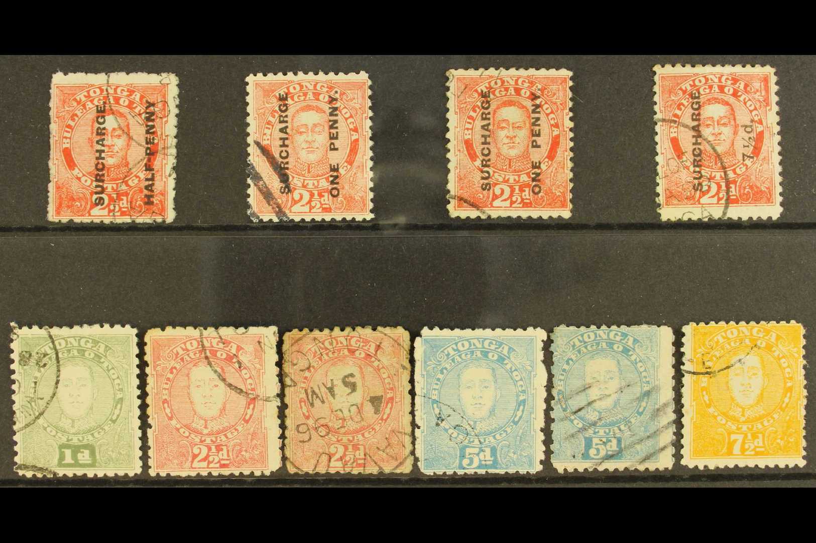 1895 FINE USED  A Delightful Selection On A Stock Card, ALL DIFFERENT & Include A Basic Run, SG 29/35 Plus Additional 1d - Other & Unclassified