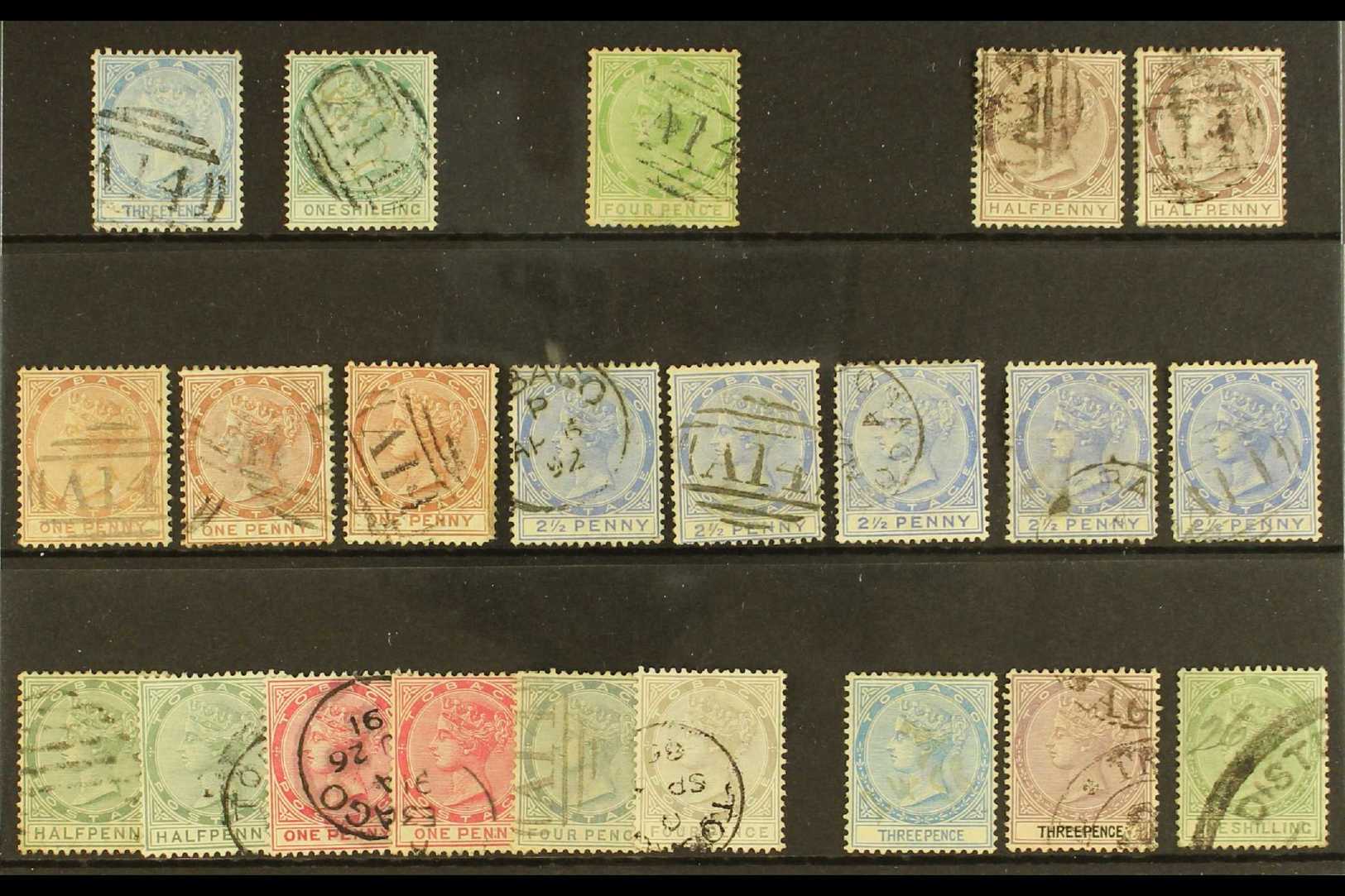 1879-96 USED SELECTION.  Includes 1879 3d & 1s, Later Range To 4d Shades & 1s Revenue. Mostly Good To Fine (20+ Stamps) - Other & Unclassified