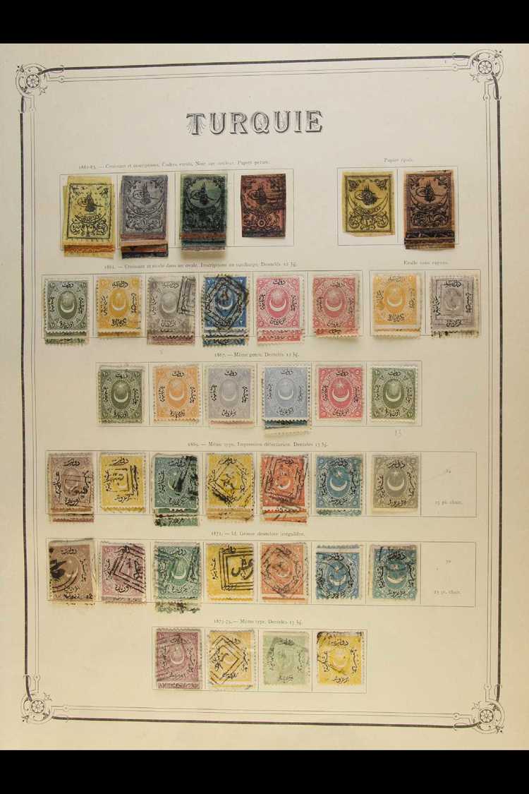 1863-1929 MINT & USED COLLECTION  Turkey Section From A Wonderful, Original, Multi-volume Collection, Includes (all Used - Other & Unclassified