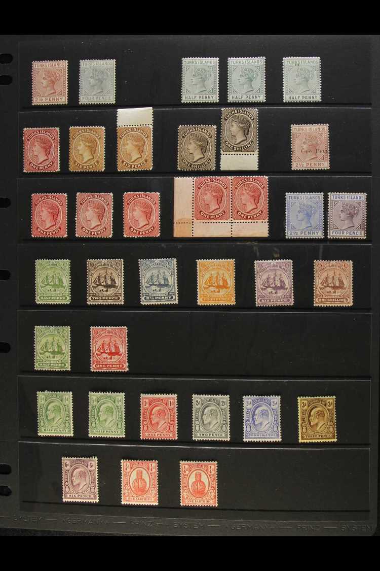 1882-1935 MINT COLLECTION  A Most Useful Range Presented On Stock Pages. Includes Turks Islands 1882-5 2½d Red-brown & 4 - Other & Unclassified