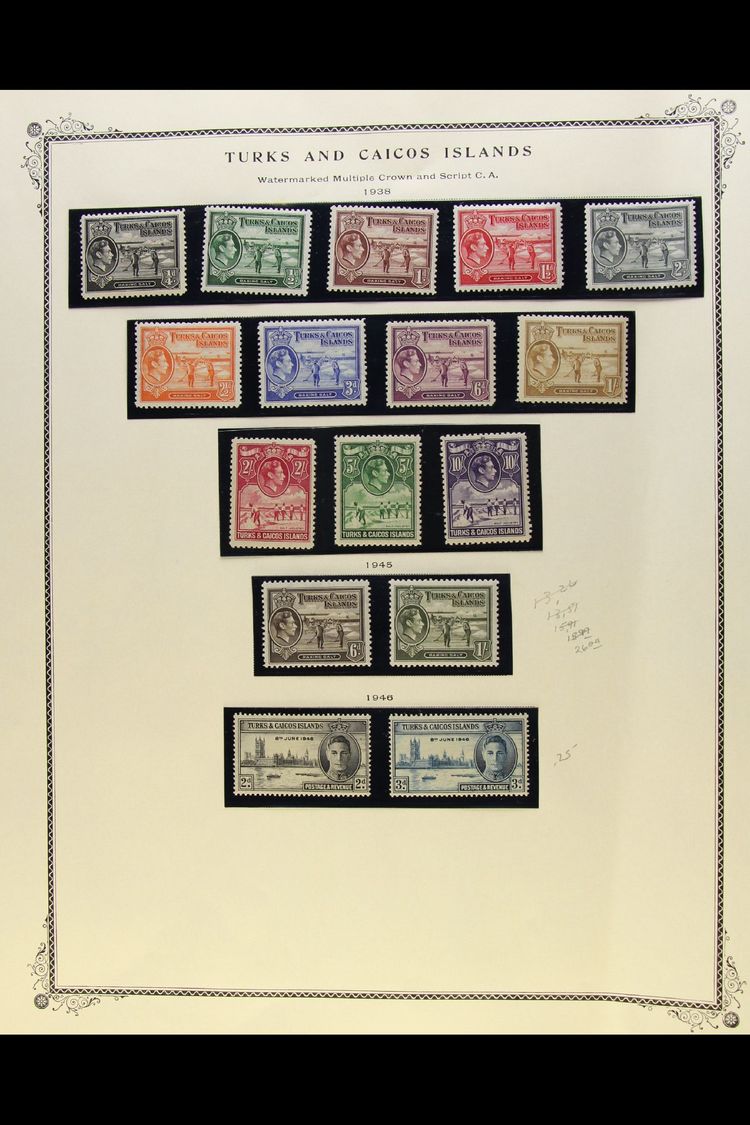 1938-50 COMPLETE FINE MINT COLLECTION  On Dedicated Album Pages, Complete From The 1938-45 Definitives To The 1950 Defin - Other & Unclassified