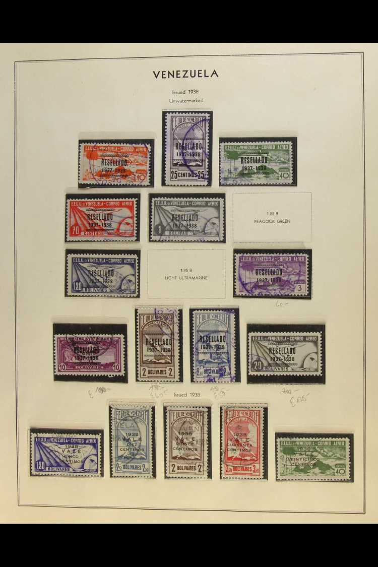 1930-1947 AIR POST FINE USED COLLECTION  On Scott Leaves, Strongly Represented For The Period. Includes 1932 Security Pa - Other & Unclassified