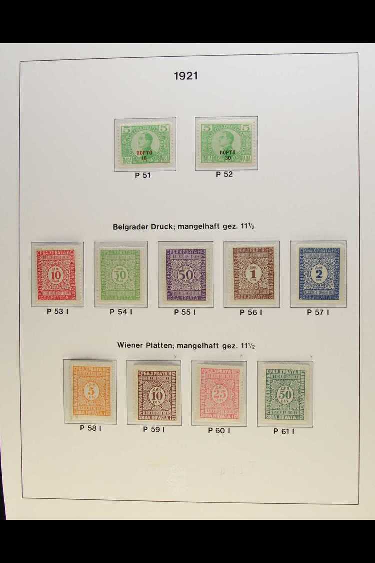 POSTAGE DUES  1921-1933 Semi-specialized Fine Mint Collection With Types & Perforations On Hingeless Pages, Inc 1921-31 - Other & Unclassified