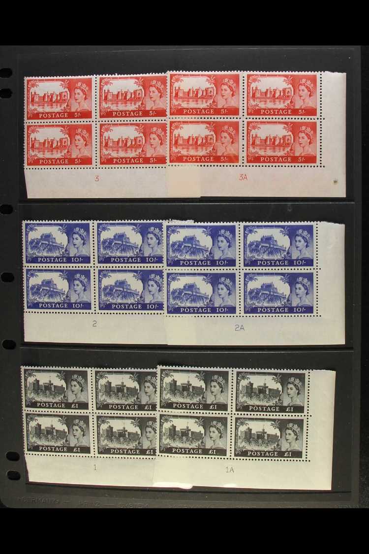 1959-68 "CASTLES" CYLINDER BLOCK COLLECTION  A Never Hinged Mint, ALL DIFFERENT Collection Of Bradbury Wilkinson Printed - Other & Unclassified
