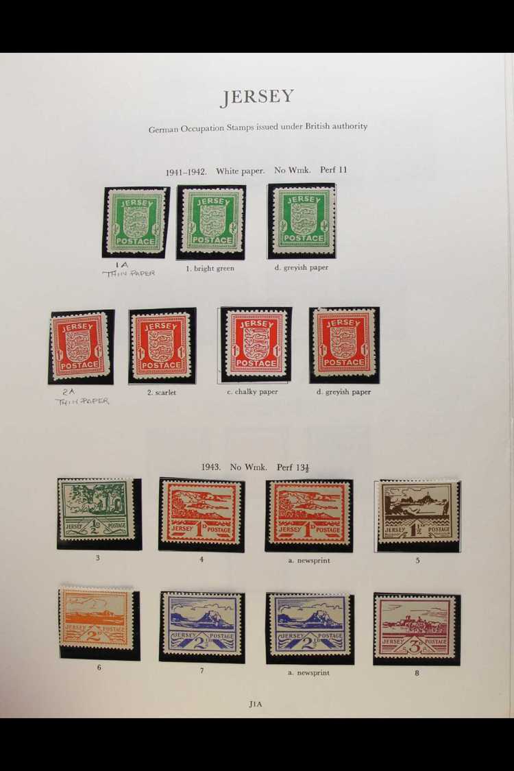 JERSEY  1941-87 Fine Mint And Never Hinged Mint Collection In Hingeless Mounts In An Album, Includes German Occupation I - Other & Unclassified