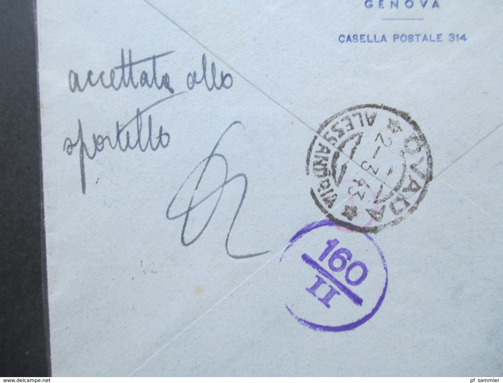 Italien 1943 Zensurpost Ovada Alessandrie - Augsburg. Mehrfachzensur OKW Viele Zensurstempel + Vermerk!