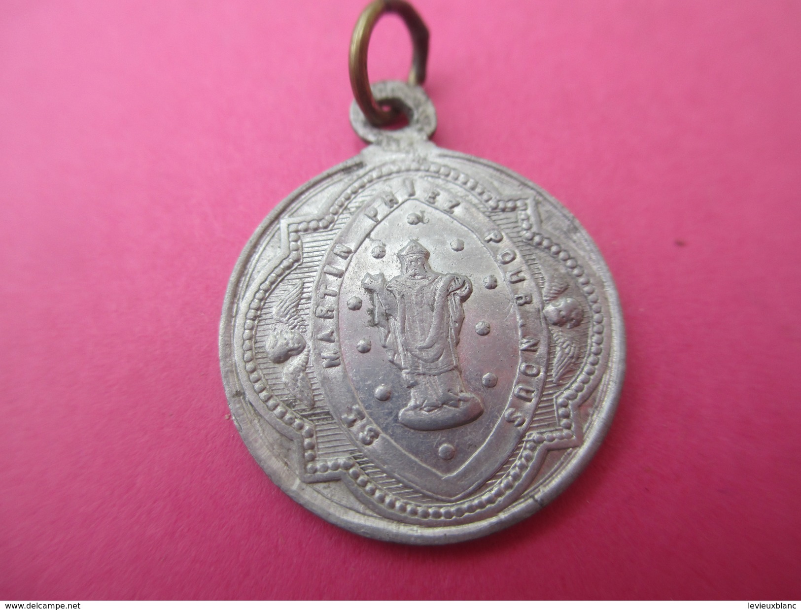 Médaille Religieuse Ancienne/Saint Martin Coupant Son Manteau/Saint Martin Eveque/Fin XIXéme Siécle     CAN479 - Religion & Esotericism