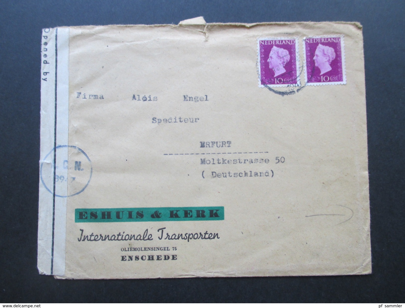 Niederlande 1944 / 46 ?! Zensurpost Opened By Allied Censorship (Neth.) L 2362;46. Zensurstempel: A.C. N. - Lettres & Documents