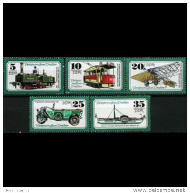 DDR 1977 - Scott# 1843-7 Transport Set Of 5 MNH - Ungebraucht