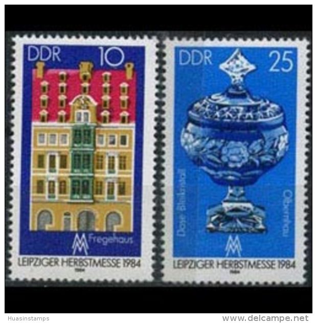 DDR 1984 - Scott# 2433-4 Leipzig Fair Set Of 2 MNH - Unused Stamps