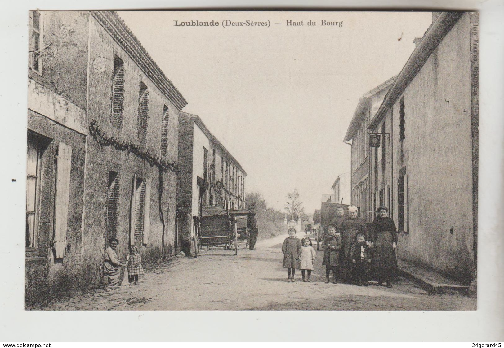 CPA MAULEON (Deux Sèvres) - LOUBLANDE : Haut Du Bourg - Mauleon