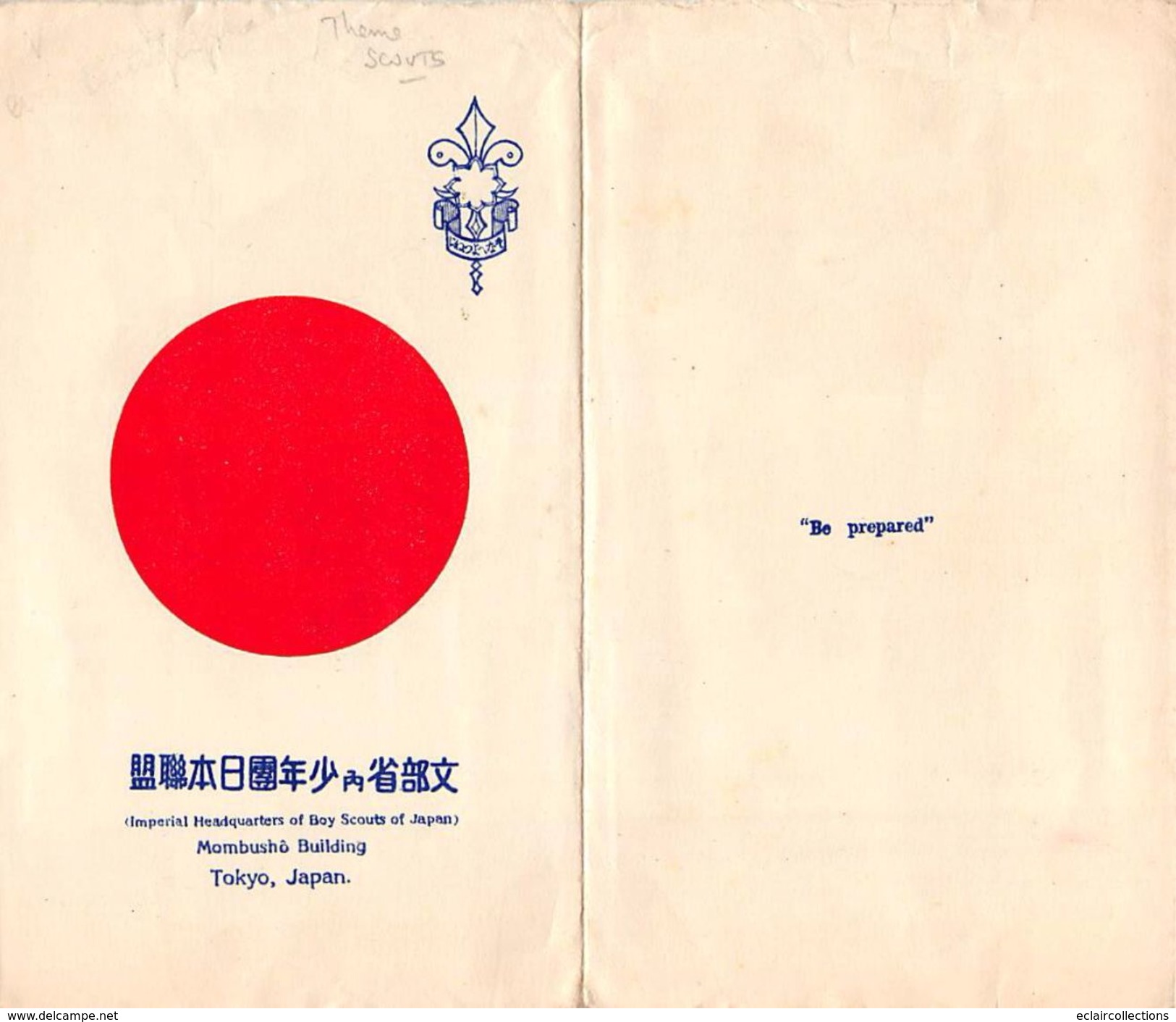 Thème Scoutisme : 1 Pochette Contenant Des Cartes De Membres Du Japon  Tokyo      (voir Scan) - Scouting