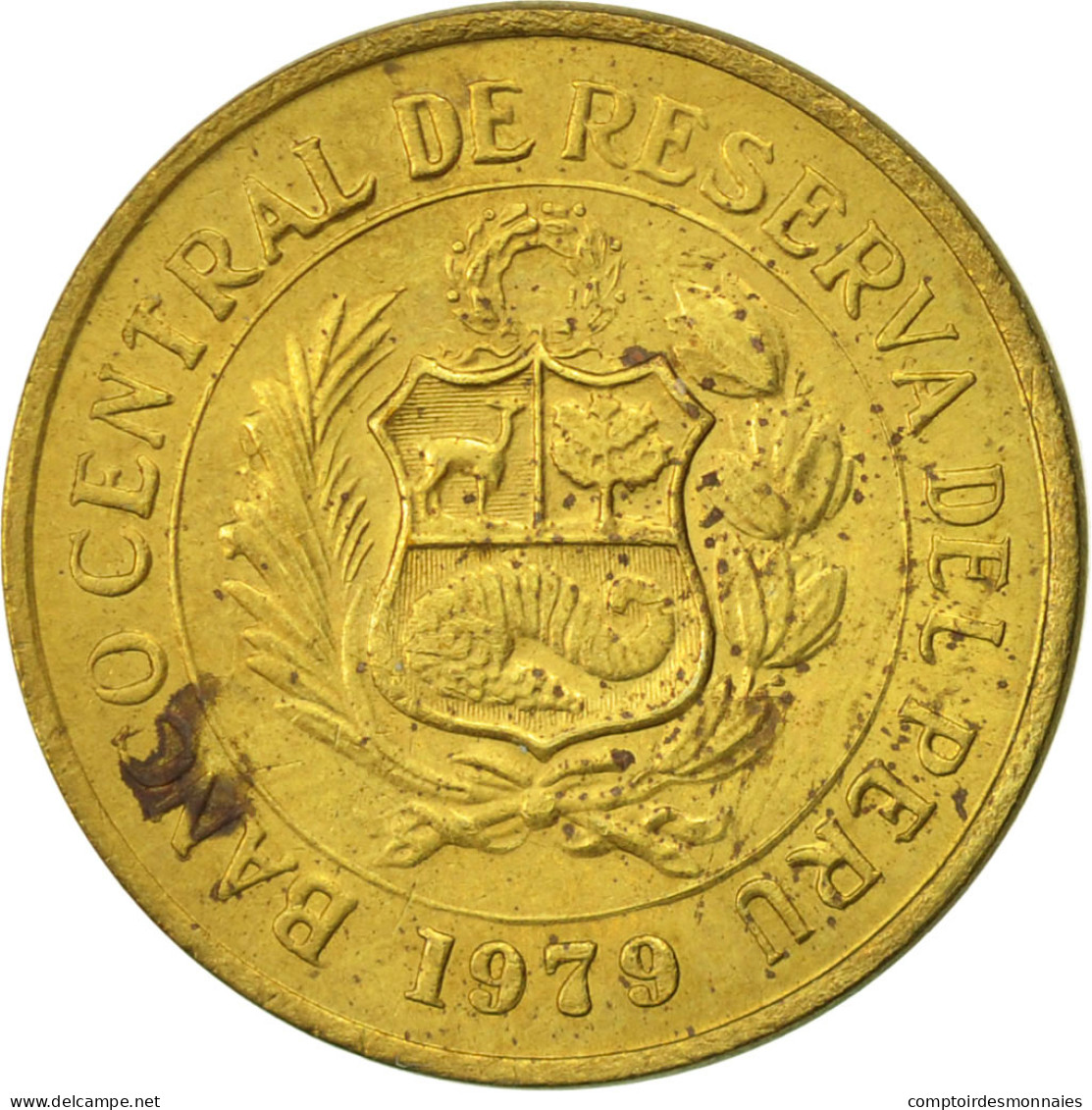 Monnaie, Pérou, 5 Soles, 1979, Lima, TTB, Laiton, KM:271 - Peru