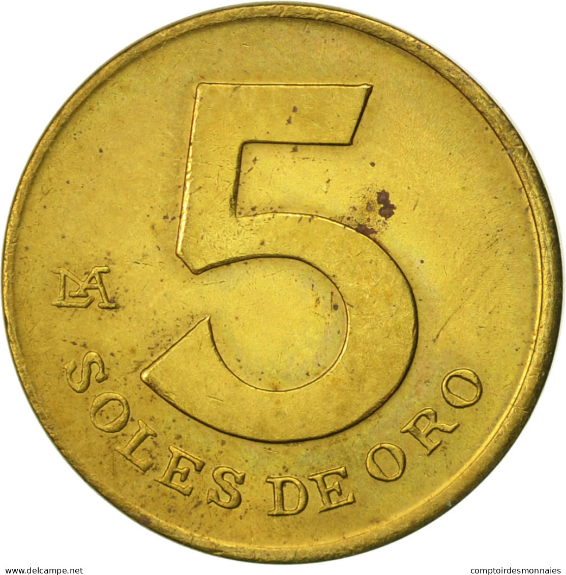 Monnaie, Pérou, 5 Soles, 1979, Lima, TTB, Laiton, KM:271 - Peru