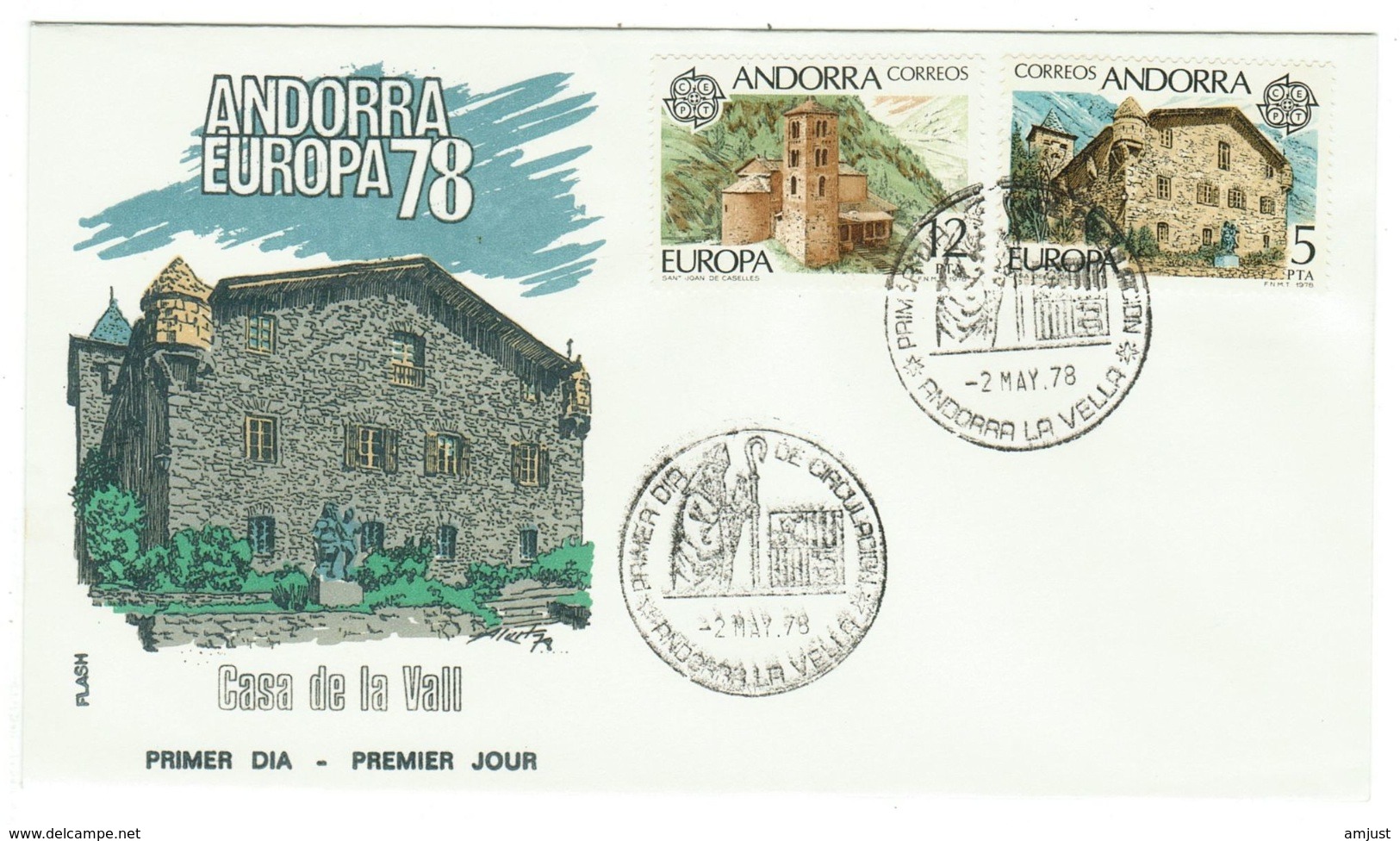 Andorra // FDC // 1978 //  Europa 1978 - Covers & Documents