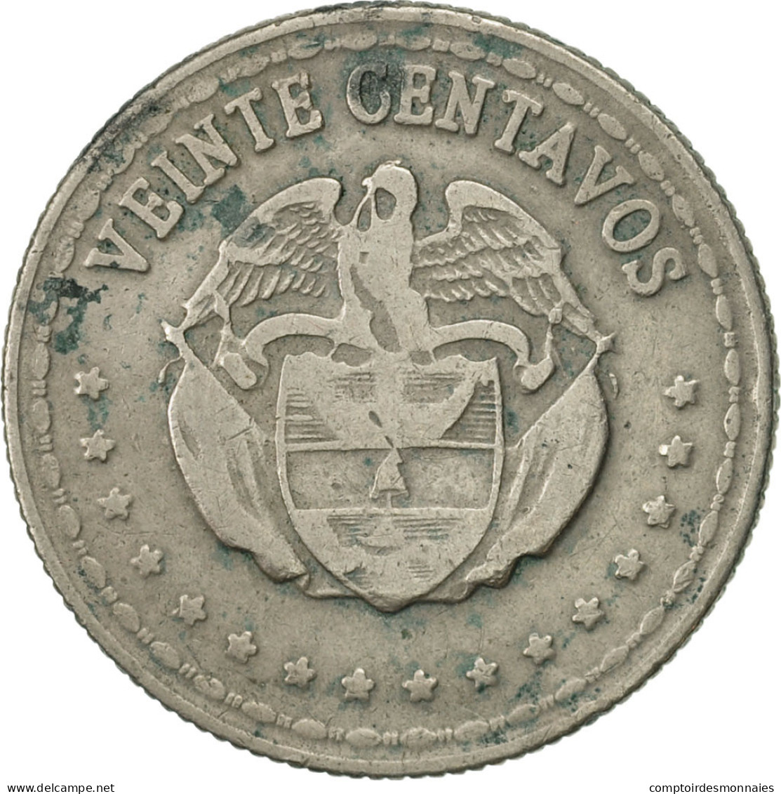 Monnaie, Colombie, 20 Centavos, 1959, TB+, Copper-nickel, KM:215.1 - Kolumbien