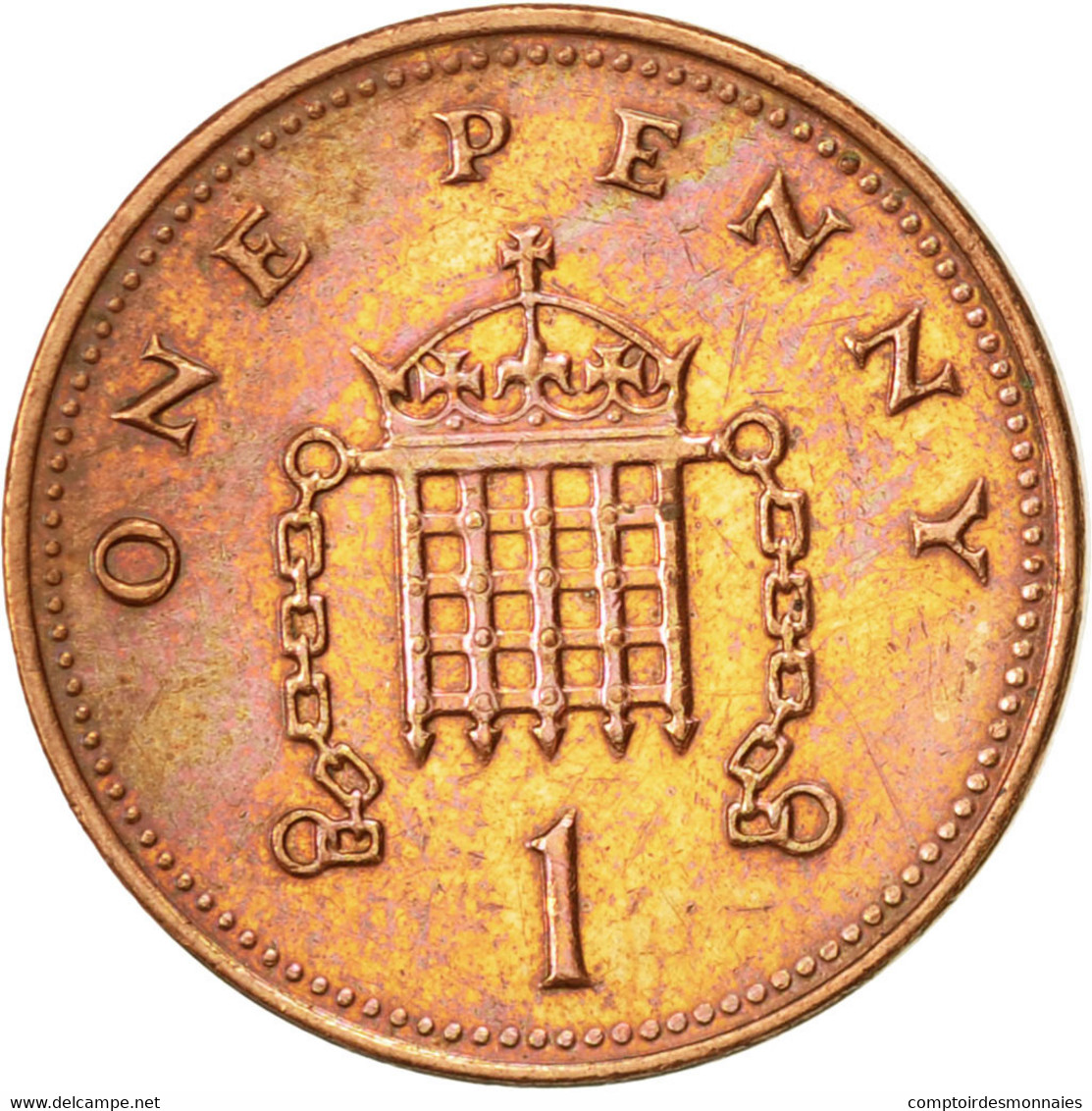 Monnaie, Grande-Bretagne, Elizabeth II, Penny, 2006, TTB+, Copper Plated Steel - 1 Penny & 1 New Penny