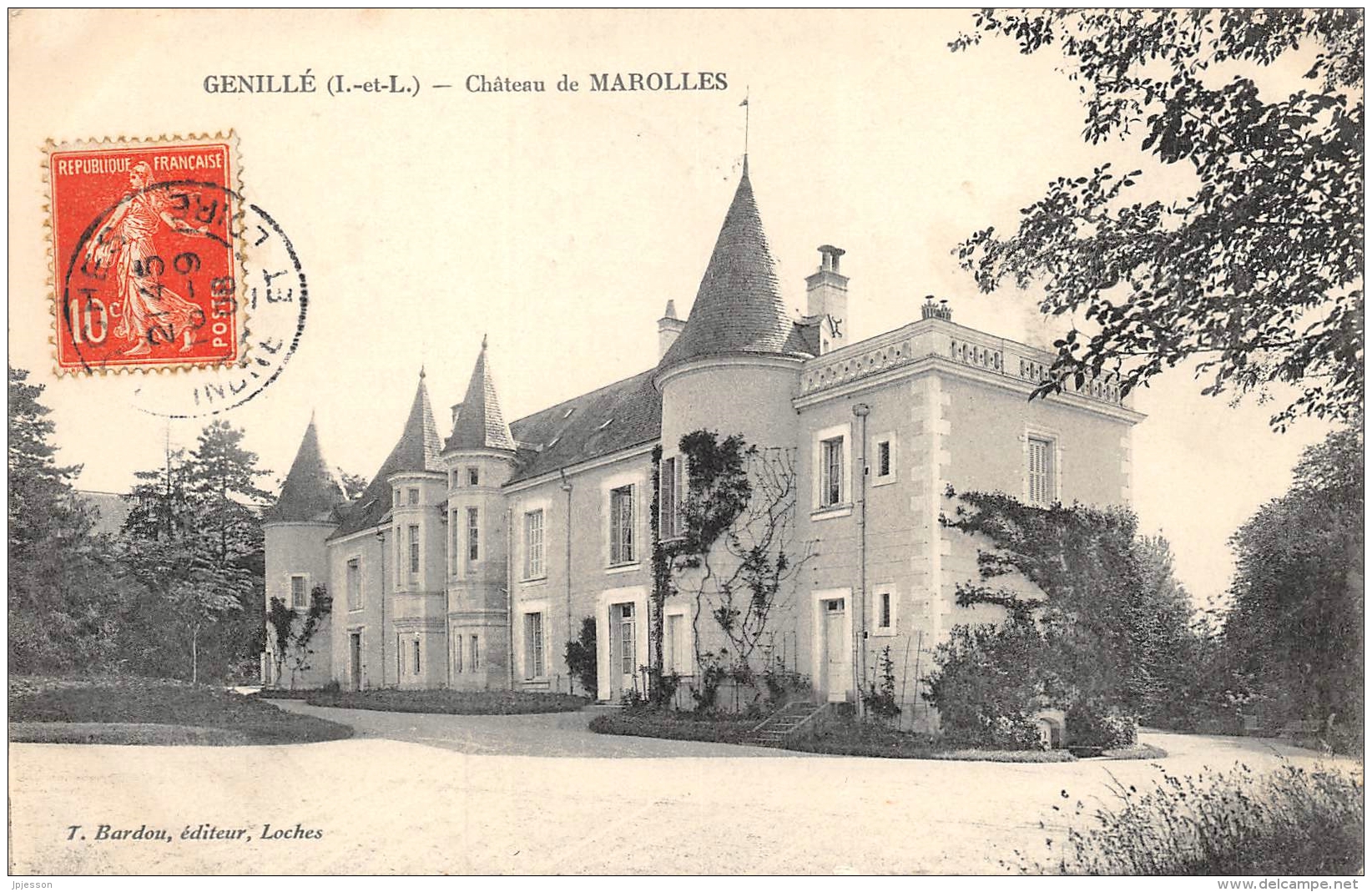 INDRE ET LOIRE  37  GENILLE  CHATEAU DE MAROLLES - Genillé