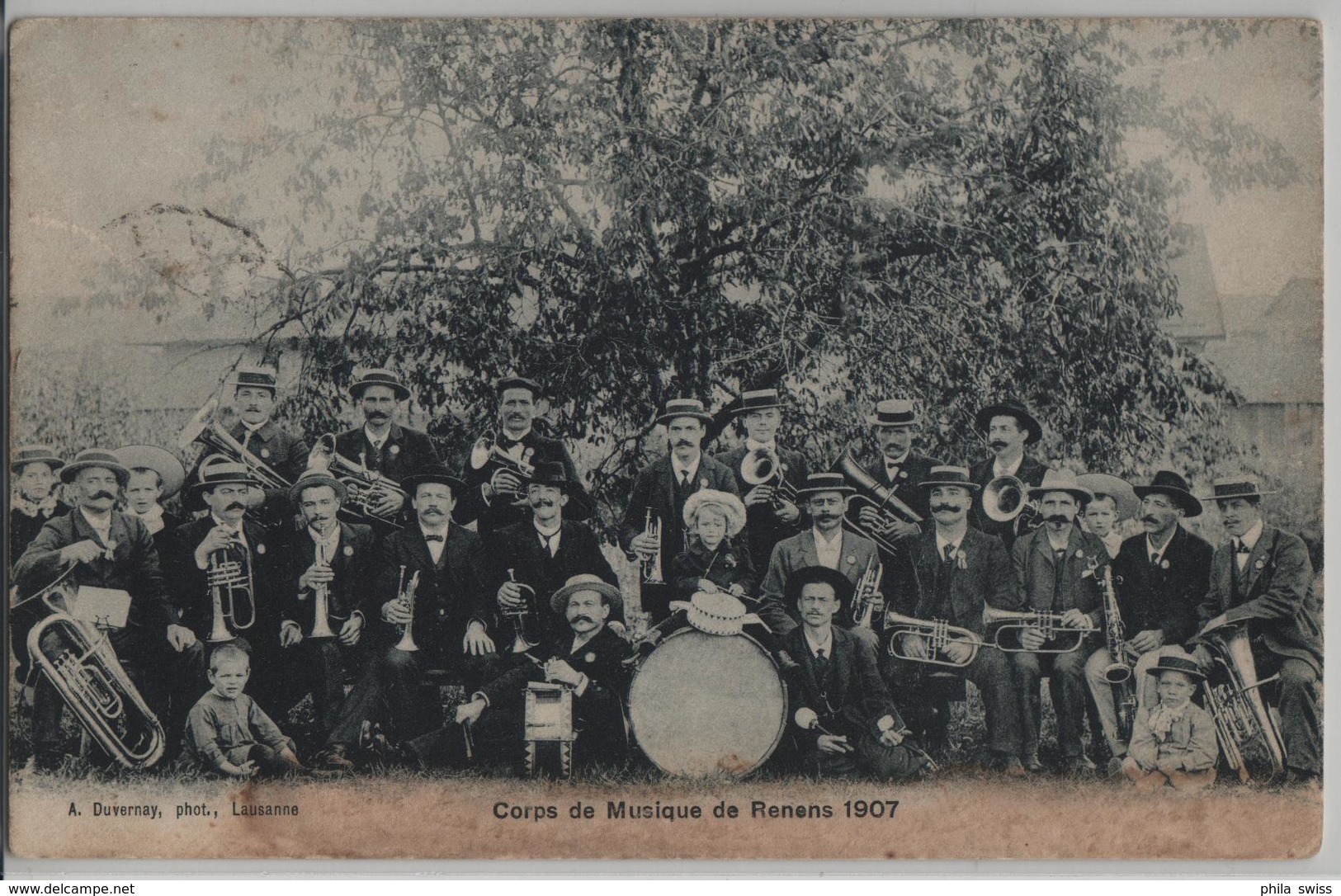 Corps De Musique De Renens 1907 - Photo: A. Duvernay - Renens