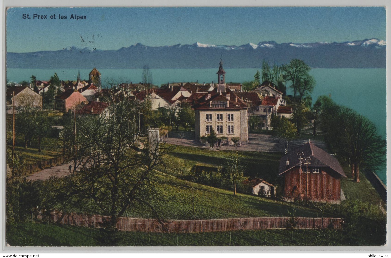 St. Prex Et Les Alpes - Phototypie - Saint-Prex