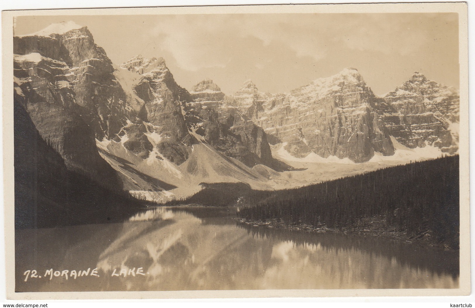 72. Moraine Lake - (Along The Line Of The Canada Pacific Railway) - Lake Louise