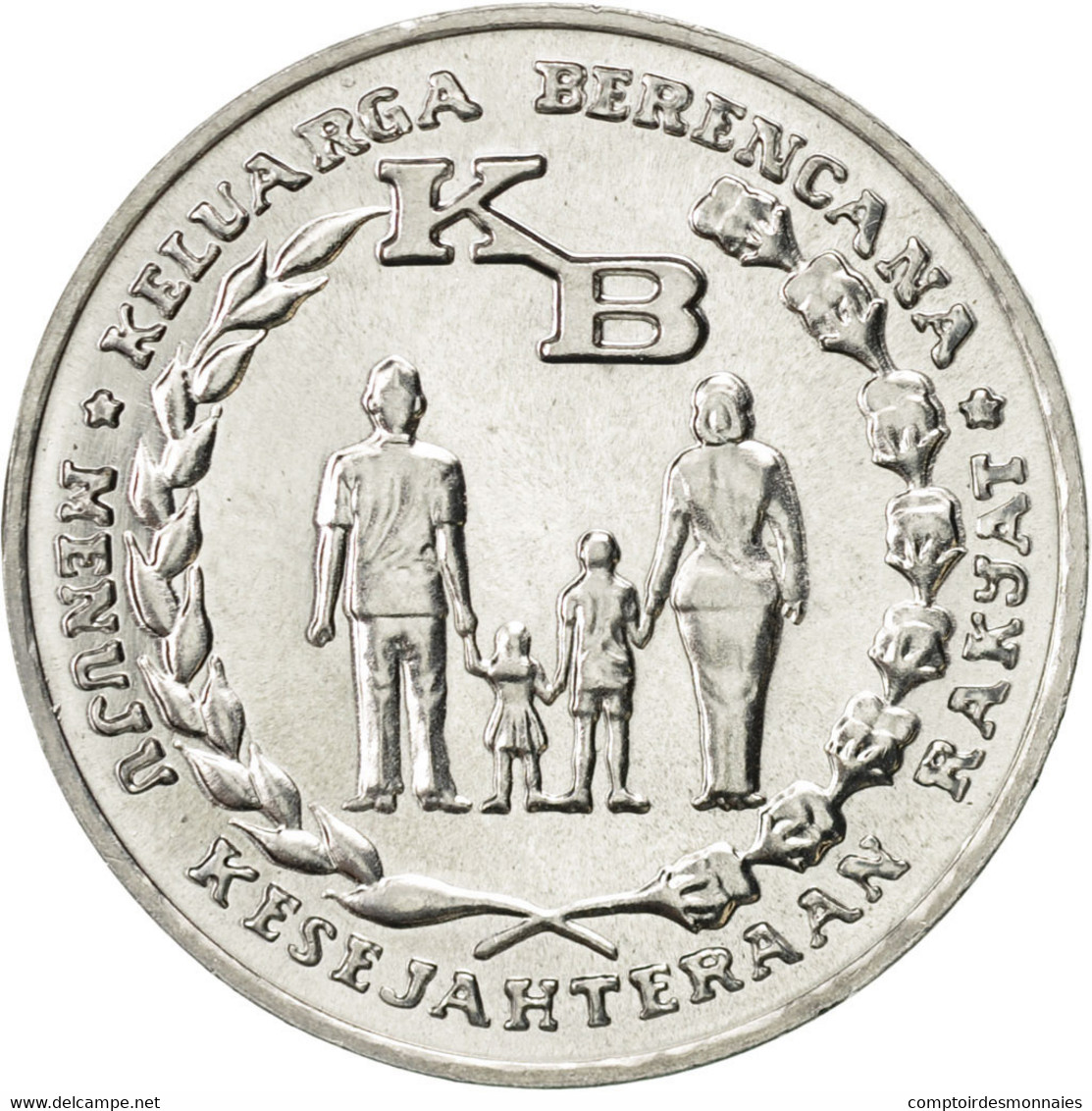 Monnaie, Indonésie, 5 Rupiah, 1974, SPL, Aluminium, KM:37 - Indonésie