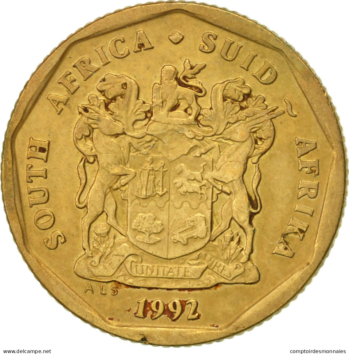 Monnaie, Afrique Du Sud, 20 Cents, 1992, Pretoria, TTB, Bronze Plated Steel - South Africa