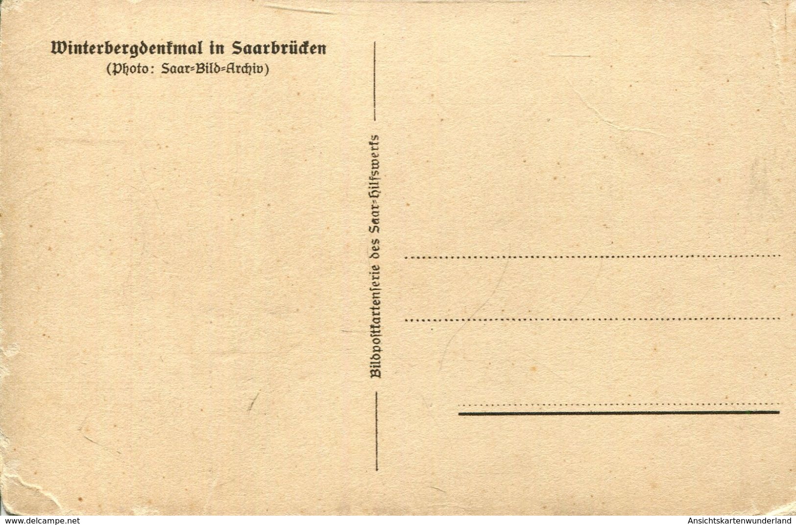 Winterbergdenkmal In Saarbrücken (001307) - Saarbrücken