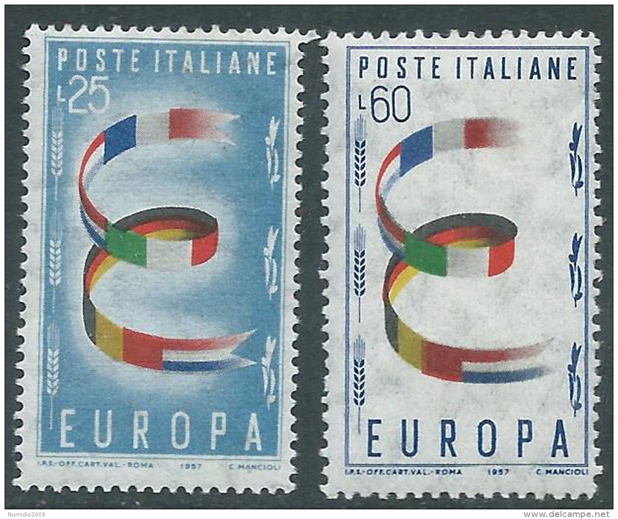 1957 ITALIA EUROPA MNH ** - Z17-4 - 1957