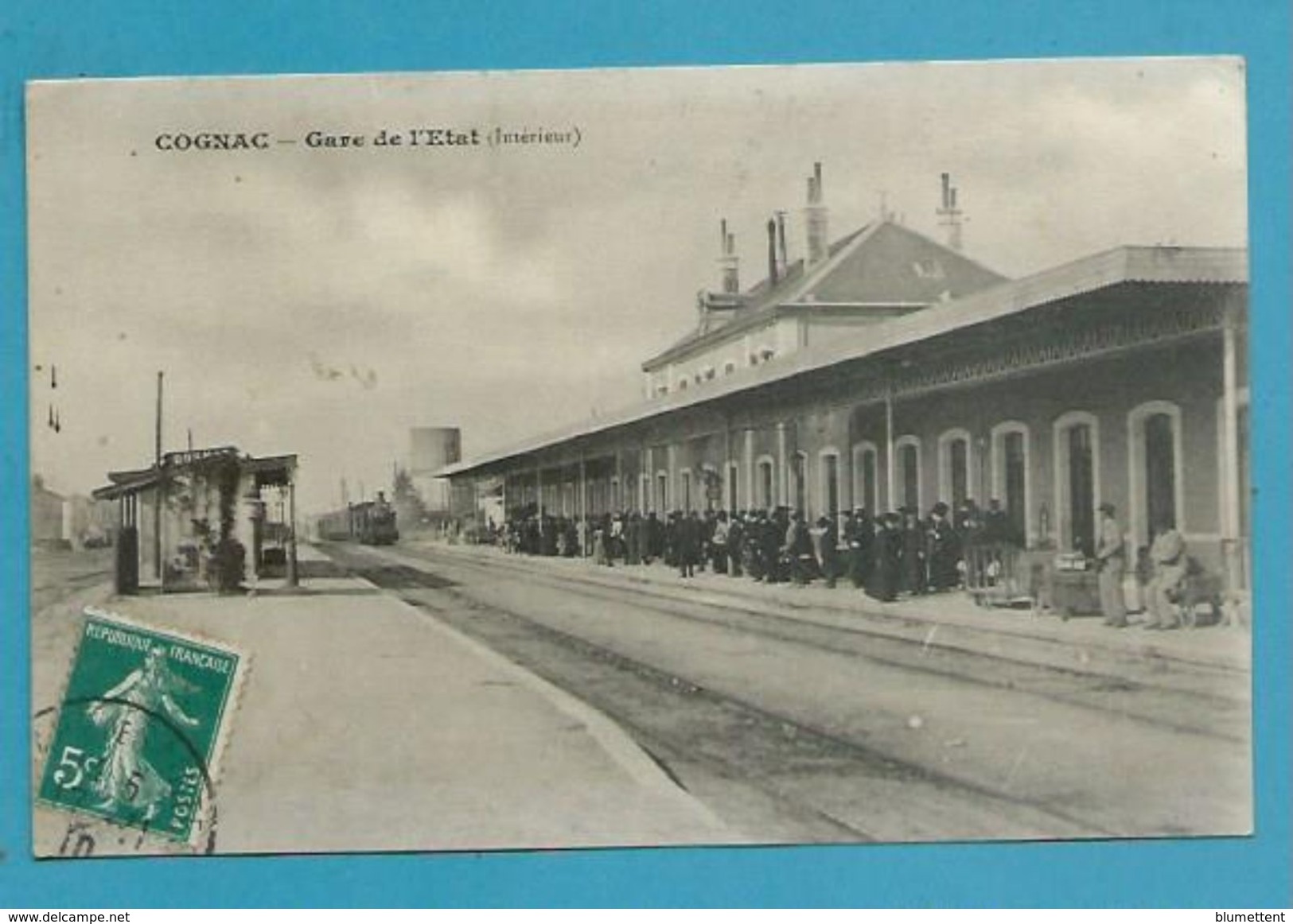 CPA - Chemin De Fer Arrivée Du Train En Gare De COGNAC 16 - Cognac