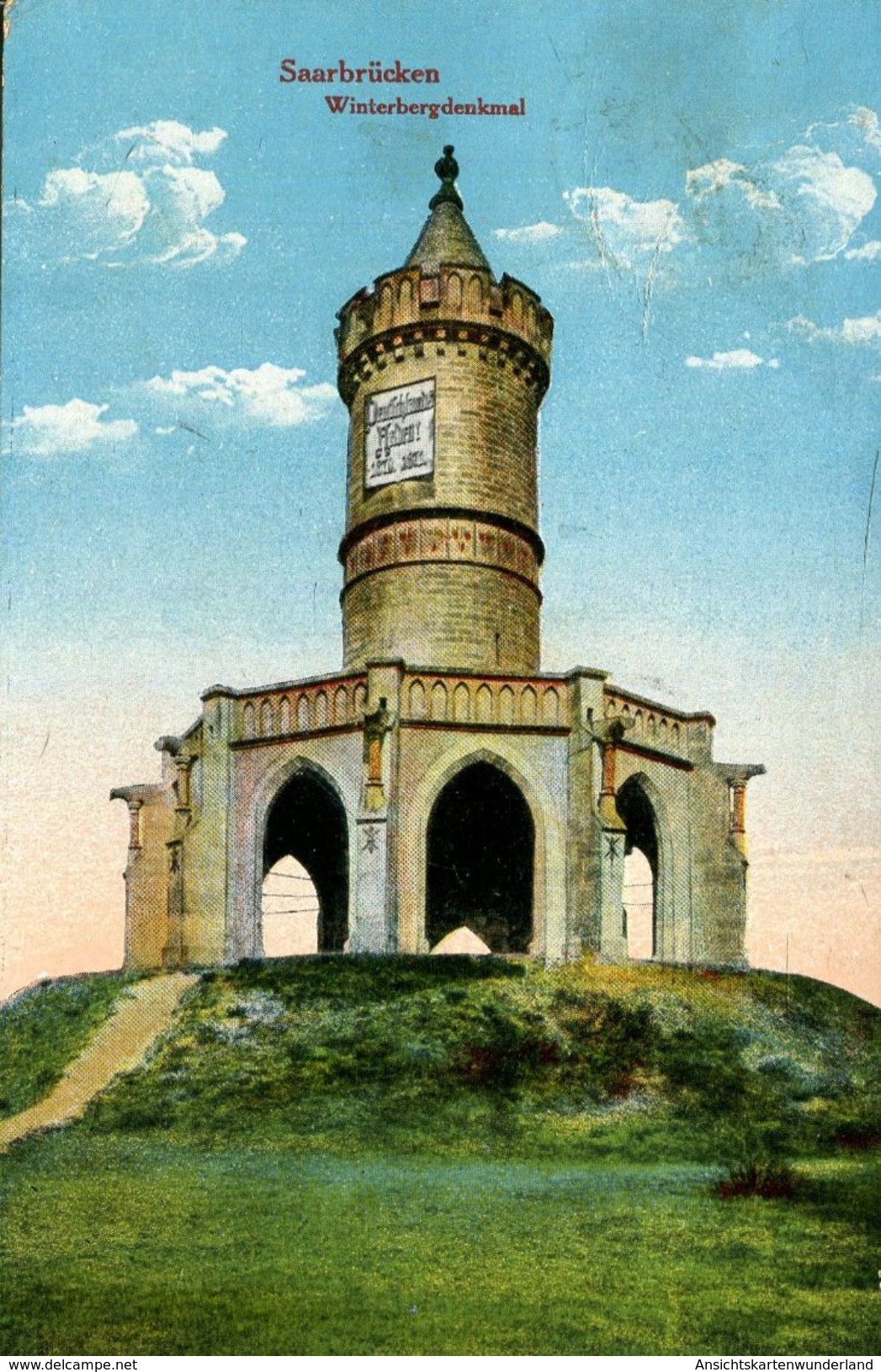 Saarbrücken - Winterbergdenkmal 1920 (001315) - Saarbrücken