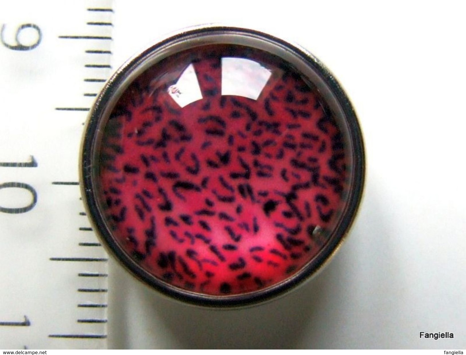 1 Bouton Pression Chunk à Clipser Rose Fuchsia Piqueté De Noir 18mm Pour Trou De 5/6mm  Bouton Pression De Belle Qualité - Pearls