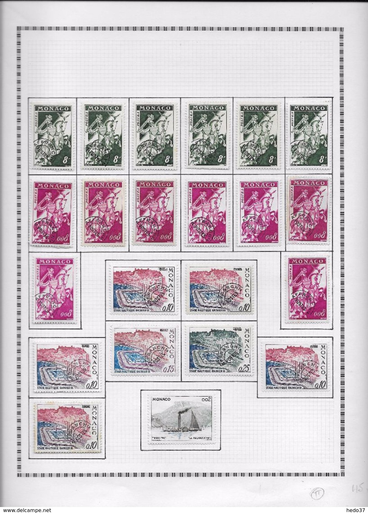 Monaco - Collection Vendue Page Par Page - Timbres Neufs * - Lots & Serien