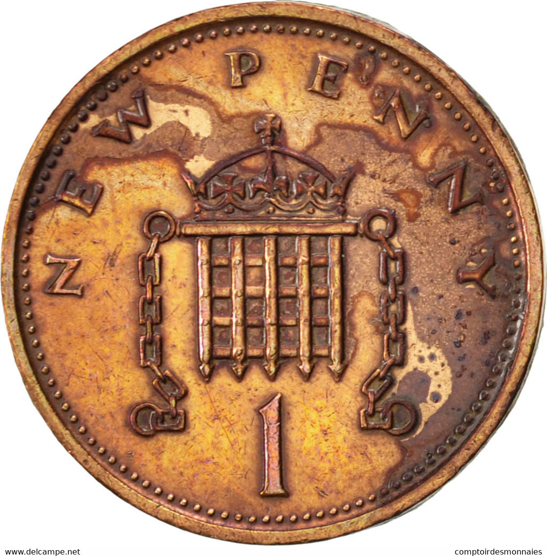 Monnaie, Grande-Bretagne, Elizabeth II, New Penny, 1974, TTB, Bronze, KM:915 - 1 Penny & 1 New Penny