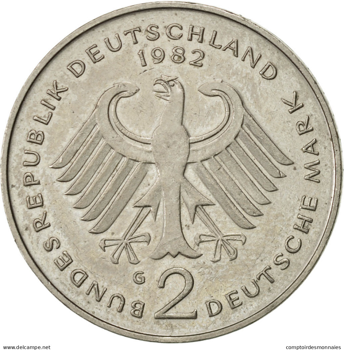 Monnaie, République Fédérale Allemande, 2 Mark, 1982, Karlsruhe, SUP - 2 Mark