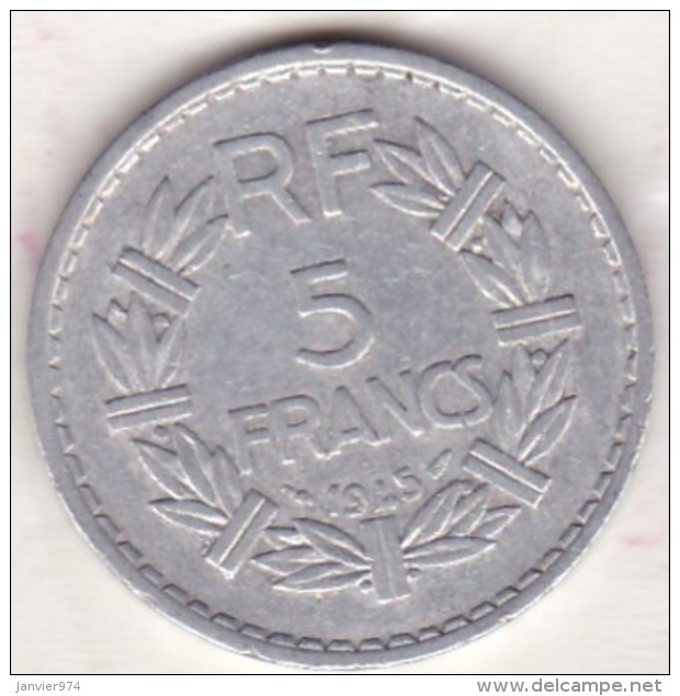 5 FRANCS LAVRILLIER 1945 ALUMINIUM , , 9 Ouvert - 5 Francs