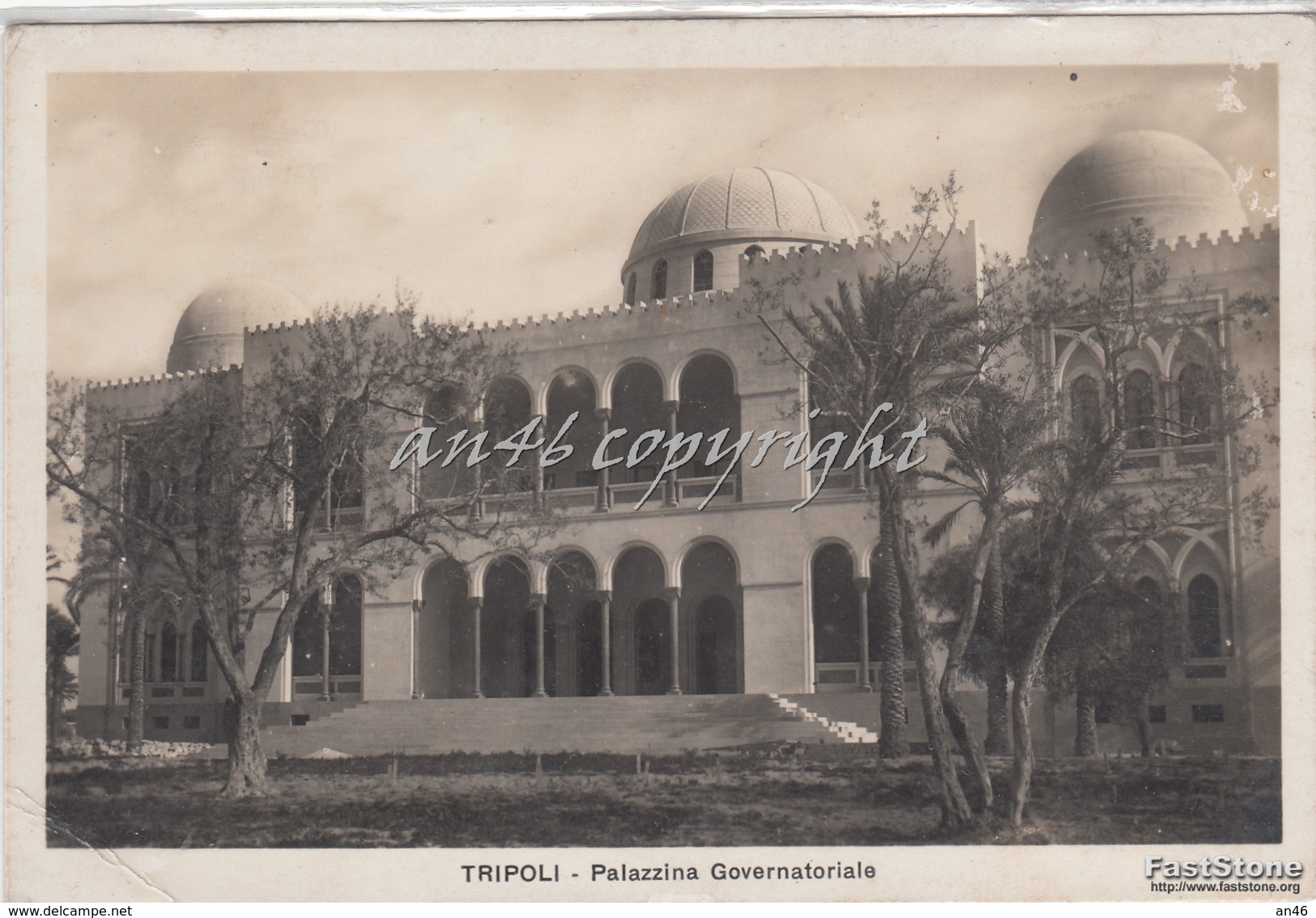 TRIPOLI_Palazzina Governatoriale_Vg Il 11.Maggio .1932_Originale D'Epoca100%-Accenno Di Pieghe- - Libia