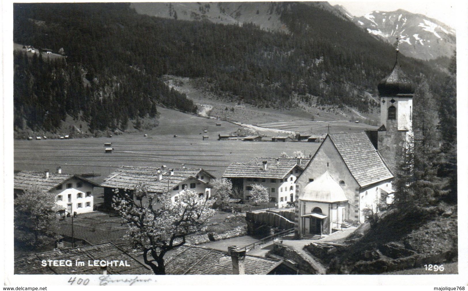 Carte Postale Ancienne Photo De Steeg Im Lechtal - - Lechtal